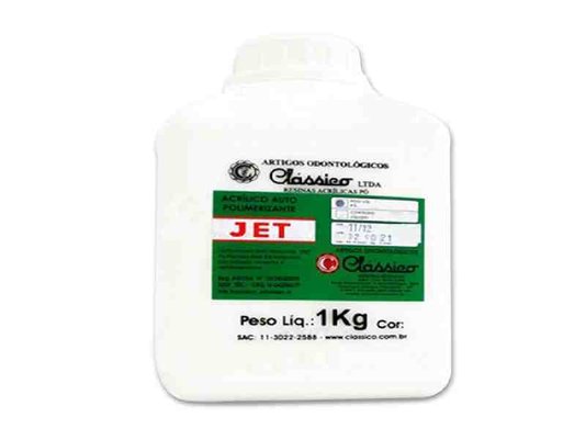 Resina Acrílica Autopolimerizável Jet Pó 1kg Incolor - Clássico