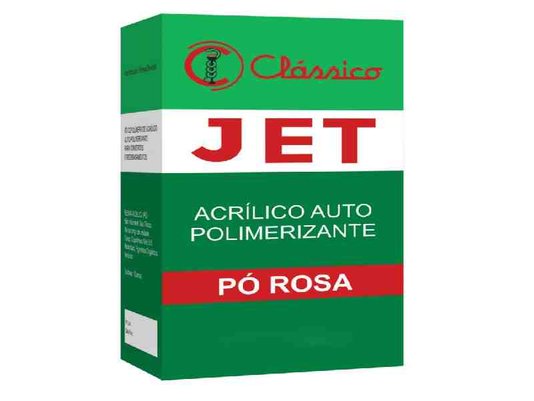 Resina Acrílica Autopolimerizável Jet Pó 440gr Rosa - Clássico