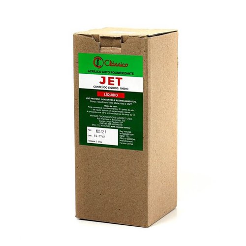 Resina Acrílica Autopolimerizável Jet Líquido 1l - Clássico