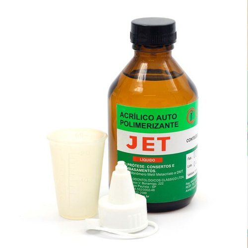 Resina Acrílica Autopolimerizável Jet Líquido 120ml - Clássico