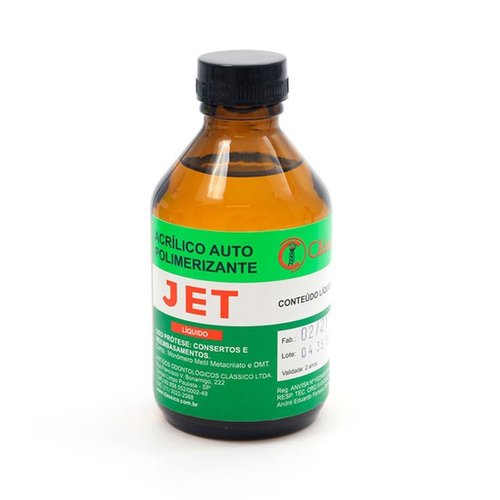 Resina Acrílica Autopolimerizável Jet Líquido 120ml - Clássico