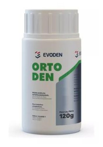 Resina Acrílica Autopolimerizável Ortoden 120g Verde - Evoden
