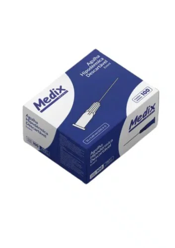 AGULHA DESCARTAVEL 25 X 60 23G CX C/ 100 UNIDADES - MEDIX