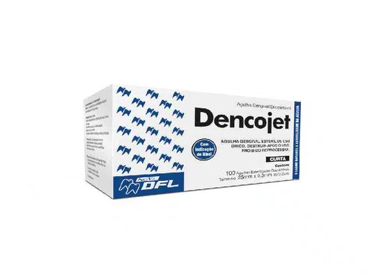 AGULHA GENGIVAL CURTA 30G DENCOJET C/100 UNIDADES - DFL