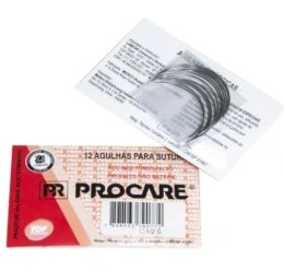 Agulha sutura n 14gr c/12 unidades - Procare
