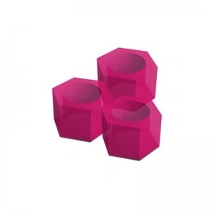 Anel de Identificação Rosa Fluorescente C/120uni - Indusbello