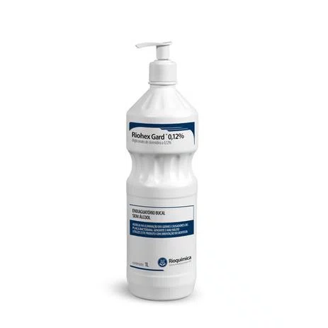 ANTISSEPTICO BUCAL RIOHEX GARD 0,12% SEM ALCOOL 1L - RIOQUIMICA