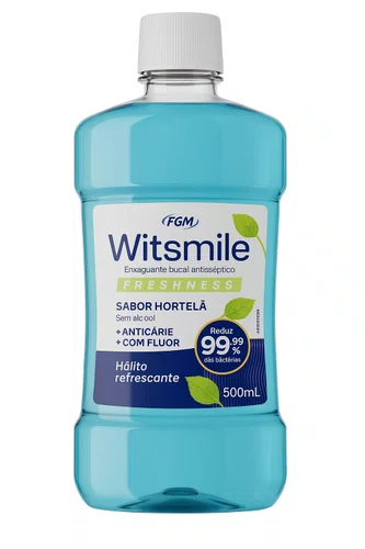 Antisseptico Bucal Witsmile Hortela 500ml - Fgm