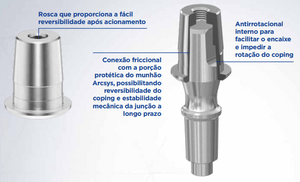 Base de titânio Arcsys (120501) - Fgm