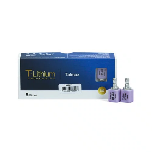 Bloco CAD/CAM de Dissilicato T-Lithium LT VBL1 - Talmax