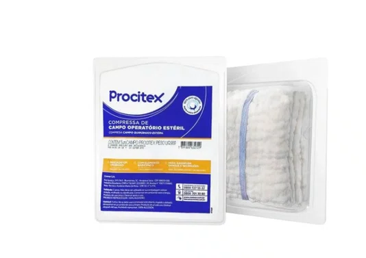 Campo Operatório Estéril Radiopaco 5 Unidades (25 x 28 cm) – Procitex