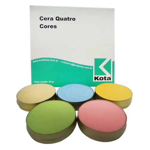 CERA ENCERAMENTO C/4 CORES OPACA + 1 CERA PEGAJOSA 9G - KOTA
