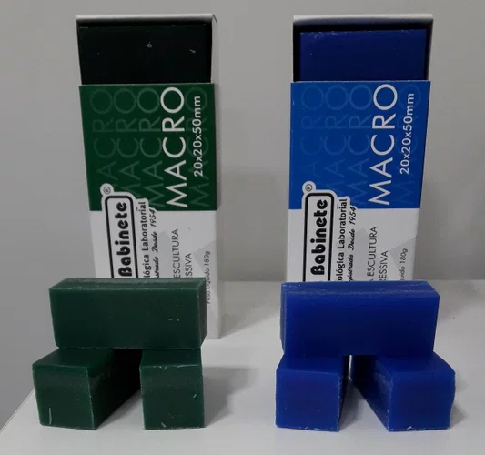 Cera para Escultura Macro Verde C/10 180g - Babinete