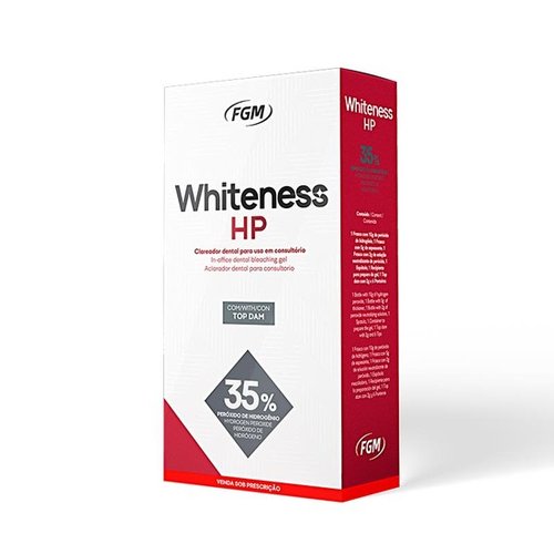 Clareador Whiteness HP 35% 3 pacientes C/ Top Dam - FGM