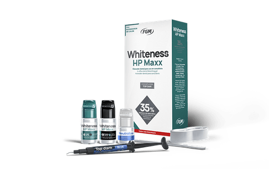 Clareador Whiteness HP Maxx 35% 3 Pacientes C/ Top Dam - FGM