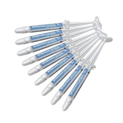 VENC (30/08/2026.) Clareador Whiteness Simple 10% Kit C/10 Seringas - FGM