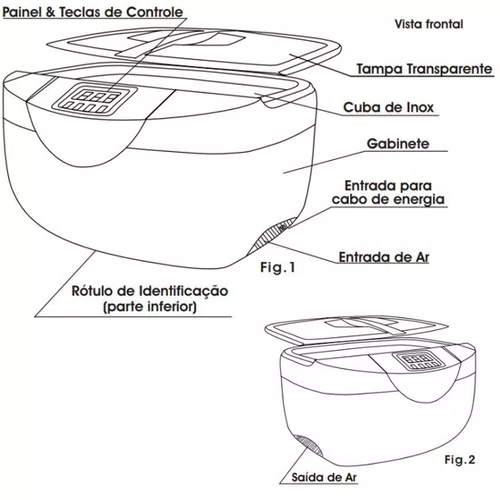 Cuba Ultrassónica 2,1l 220v - Cristófoli