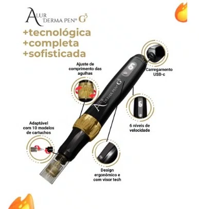 Derma Pen G3 Caneta de Microagulhamento - Alur
