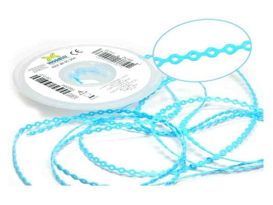 Elástico Corrente Longo Azul Bebê - Morelli