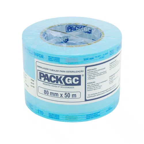 Rolo para Esterilização 08cmx50m - PackGC