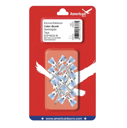 Escova Robinson Azul Taca c/20 (ECP14CG-B-20) - American