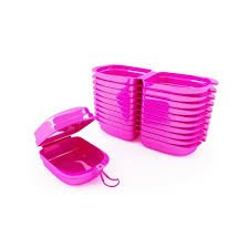 Caixa Para Aparelho Ortodôntico Rosa C/10 - Maquira