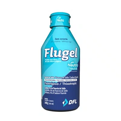 FLUOR EM GEL 200ML MENTA NEUTRO 2% FLUGEL - DFL