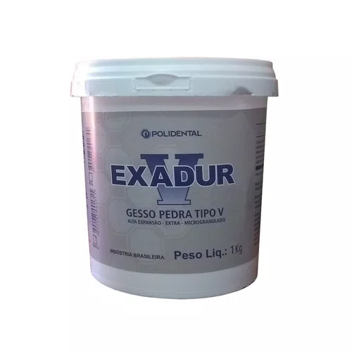 GESSO ESPECIAL EXADUR TIPO V AZUL 1KG - POLIENTAL