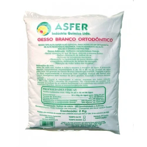 GESSO ORTODONTICO 2KG - ASFER