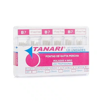 GUTA PERCHA ACESSORIA B7 C/120 CONES - TANARI