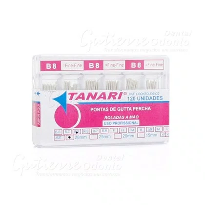 GUTA PERCHA ACESSORIA B8 C/120 CONES - TANARI