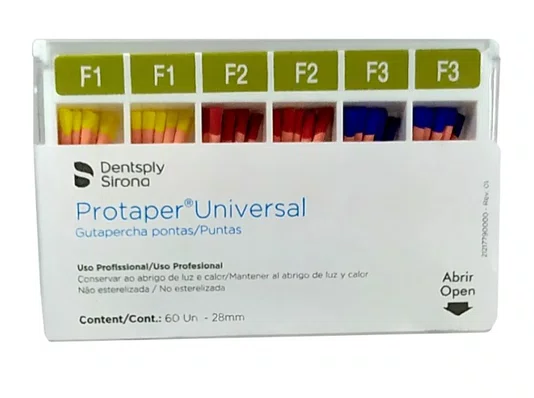 Guta Percha Protaper Universal F1-F2-F3 C/60 Cones – Dentsply