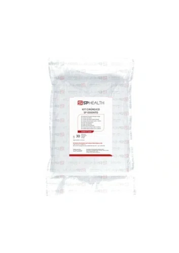 Kit Cirúrgico Estéril Implante 30gr Branco C/Refletor Tubo 15 peças - Sp Healt