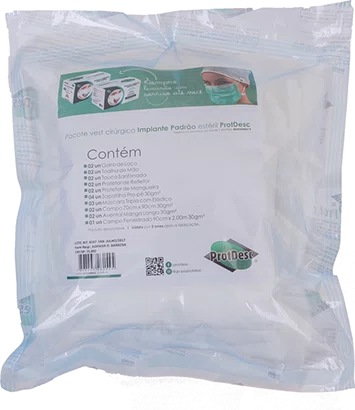 Kit Cirúrgico Duplo Azul 30gr - Protdesc