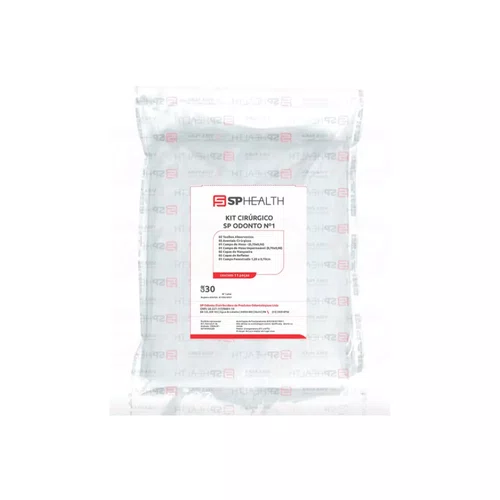 Kit Cirúrgico Estéril Pério 30gr Branco C/Refletor Tubo 11 Peças - Sp Health