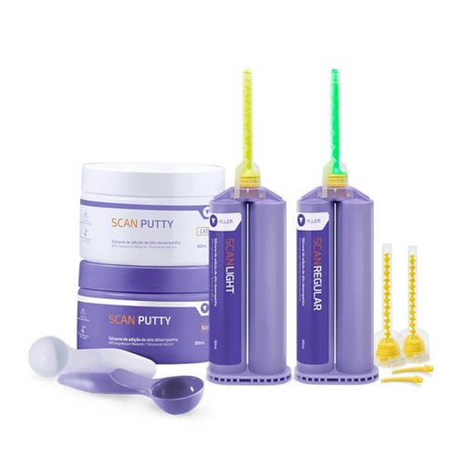 Kit Silicone de Adição Scan Putty Light + Brinde Regular - Yller