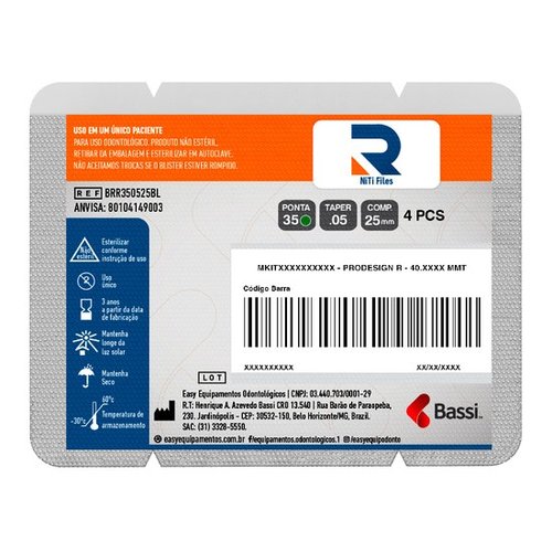 Lima Reciprocante ProDesign R 35.05 25mm C/4uni - Easy