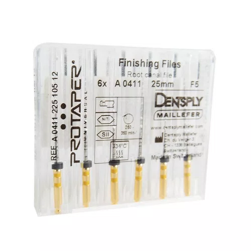 LIMA ROTATORIA PROTAPER UNIVERSAL F5 25MM C/6 UNIDADES MAILLEFER - DENTSPLY