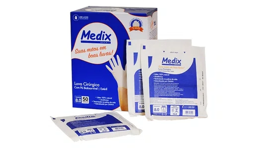 LUVA CIRURGICA ESTERIL (PAR) N 8.0 - MEDIX