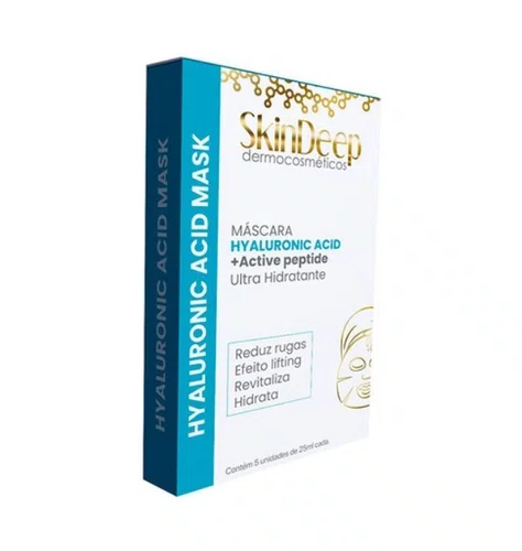 Máscara de Ácido Hialurônico Skin Deep com 5 Unidades - Alur