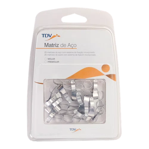 MATRIZ DE ACO PARA MOLAR C/20 UNIDADES - TDV