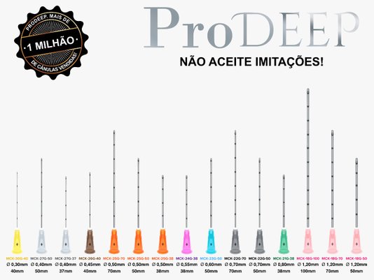 Microcânula Metálica 22G-70MM ProDeep - Alur