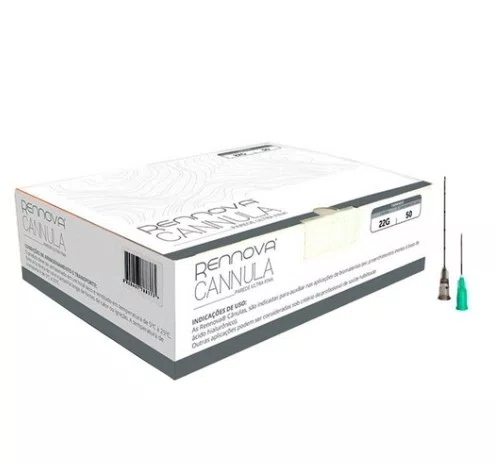 Microcânula Metálica 22gx50 Agulha De Pertuito 21g - Rennova