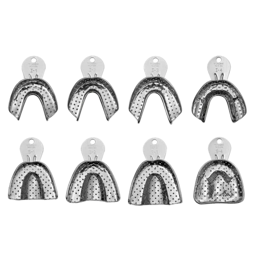 MOLDEIRA DE INOX (DENTADO) PERFURADA ADULTO S-3 - TECNODENT
