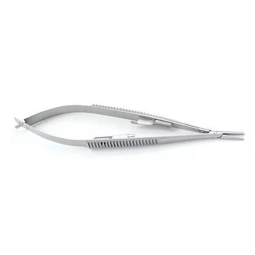 PORTA AGULHA CASTROVIEJO COM WIDEA RETO 14CM (6B-19-026) - 6B INVENT