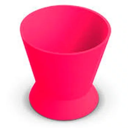 Pote Dappen de Silicone Rosa Fluorescente - Angelus