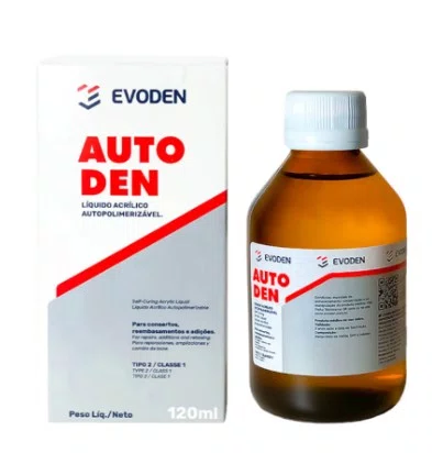 Resina Acrílica Auto Autoden Líquido 120ml - Evoden