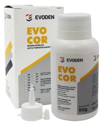 Resina acrílica auto/termo Evocor PO 66 50g - Evoden