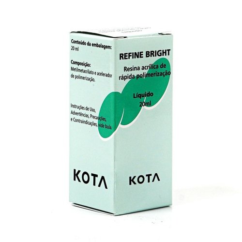 Resina Acrílica Refine Bright Líquido 20ml  - Kota