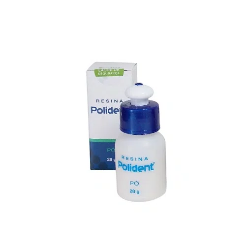 RESINA POLIDENT PO VERMELHO 28G - POLIDENTAL,